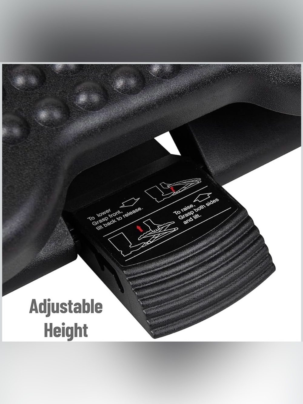 Mind Reader Ergonomic Adjustable Footrest - Picture 3 of 11